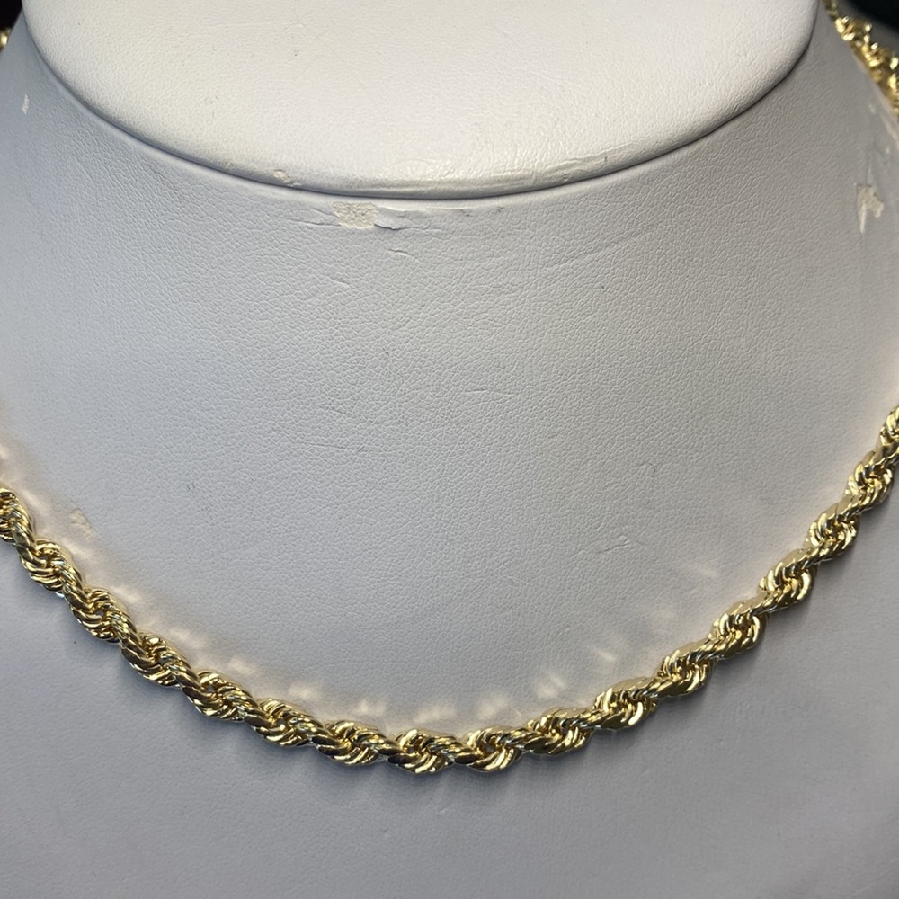 NEW 14K Gold Rope Chain 24”